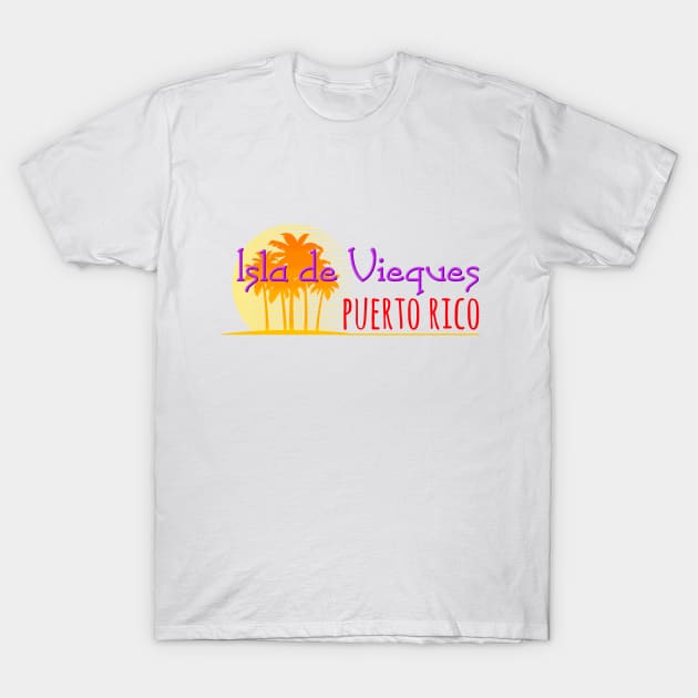 Life's a Beach: isla de Vieques, Puerto Rico T-Shirt by Naves